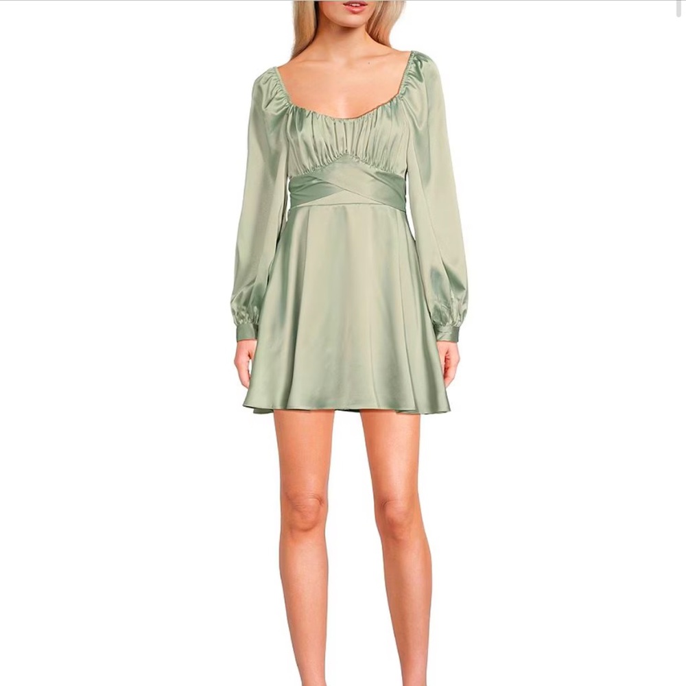 B Darlin Satin Mini Dress